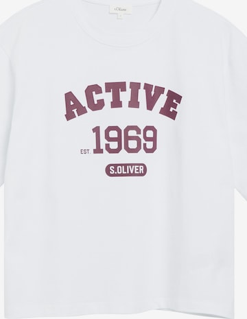 T-shirt s.Oliver en blanc : devant