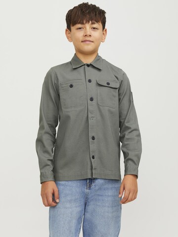 Jack & Jones Junior Comfort fit Button Up Shirt in Green: front