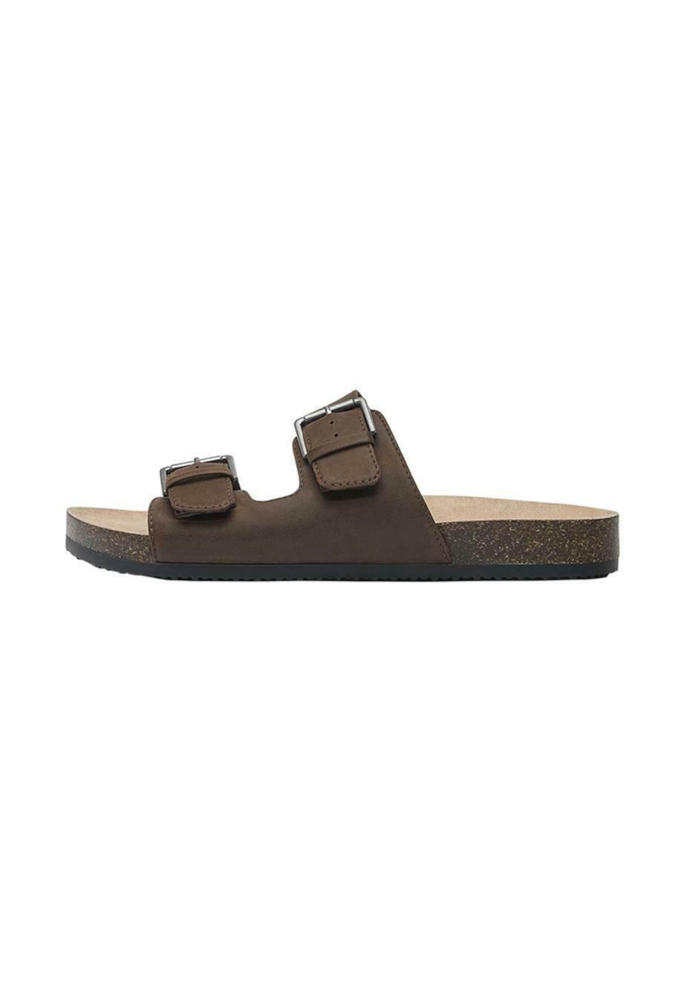 Pull&Bear Pantolette in Braun: Vorderseite