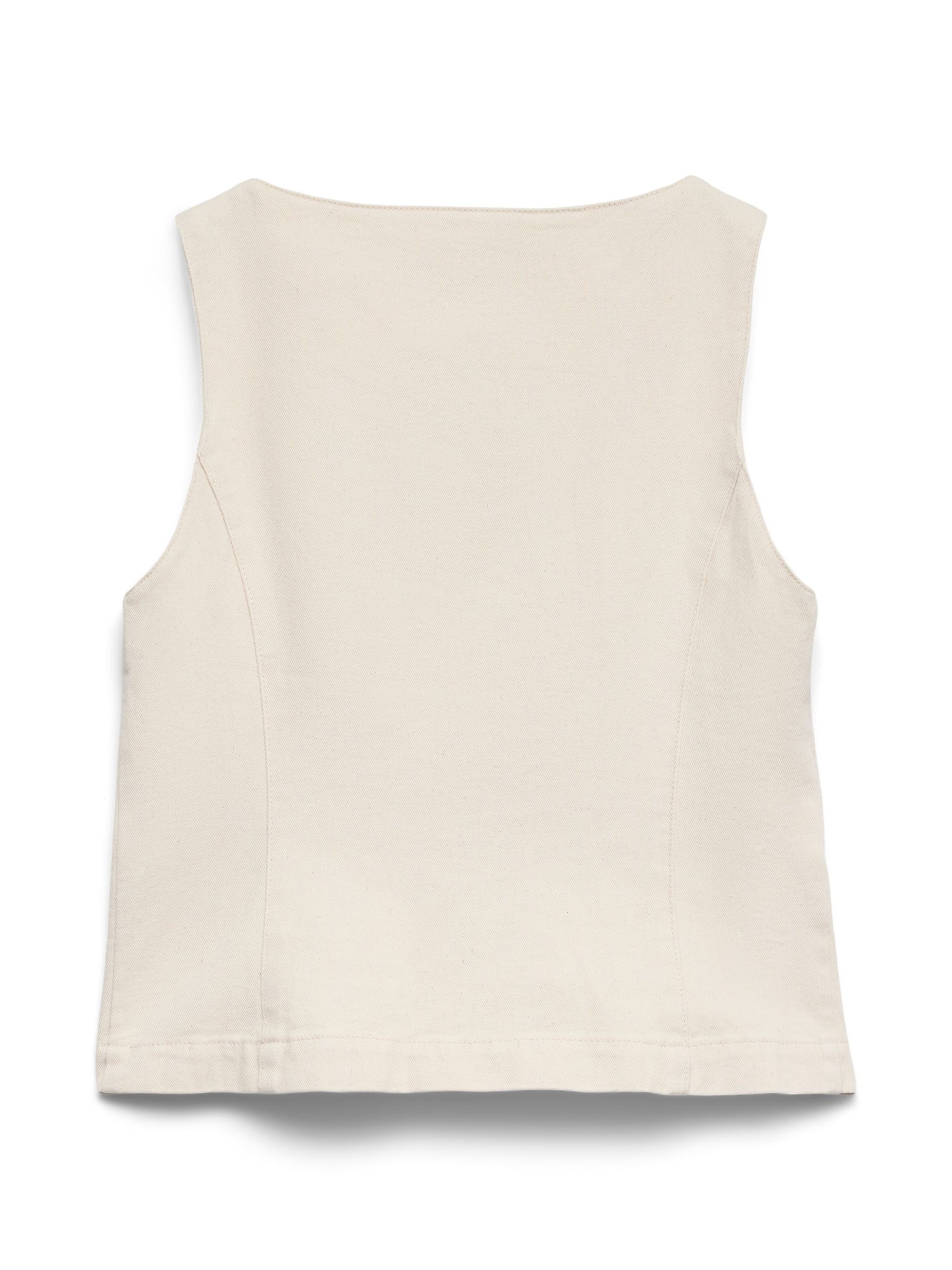 Gilet 'AWSAGA' VERO MODA en beige