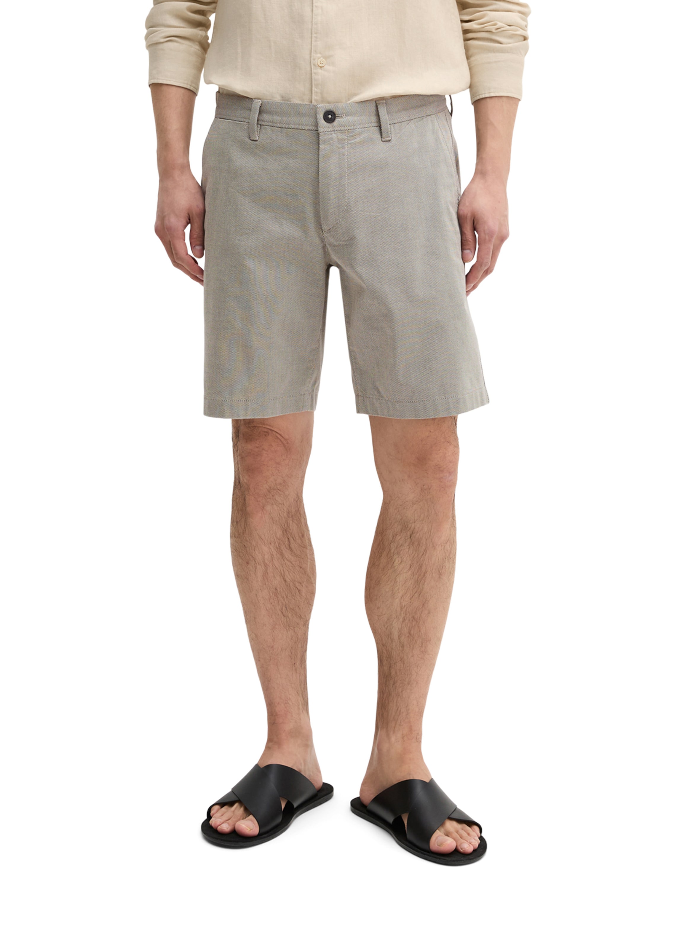 Marc O'Polo Slim fit Pants in Black: front