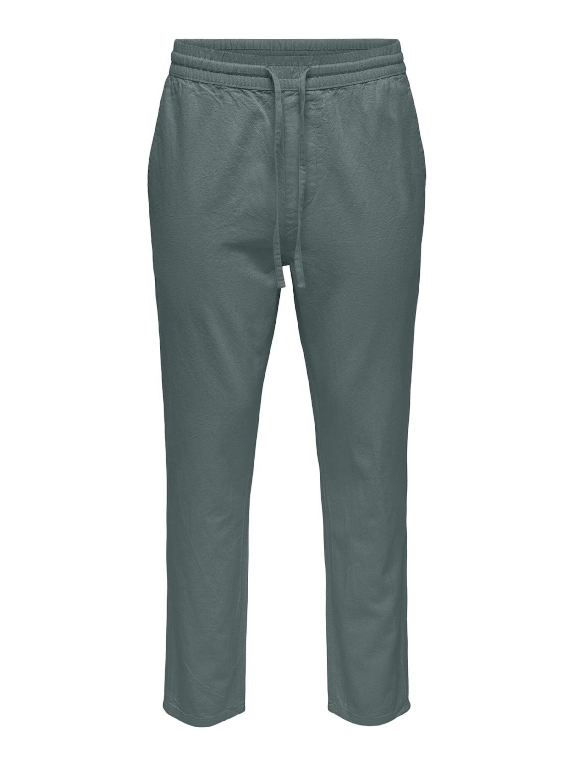 Only & Sons Hose 'Live Crop' in Grün: Vorderseite