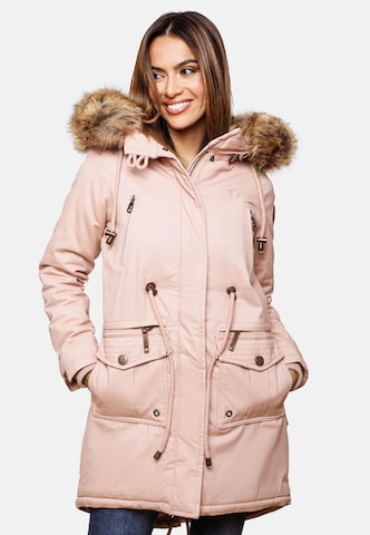 NAVAHOO Winter parka 'Rosinchen' in Pink: front