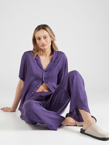 Calvin Klein Underwear Pyjamasbyxa 'Pure Sheen' i lila