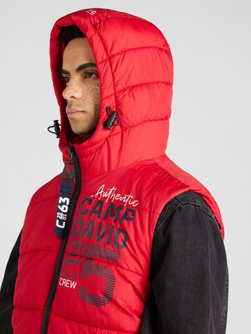 Gilet CAMP DAVID en rouge