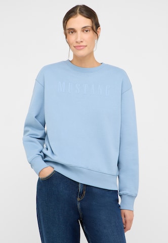 MUSTANG Sweatshirt 'Aberdeen' in Blue: front