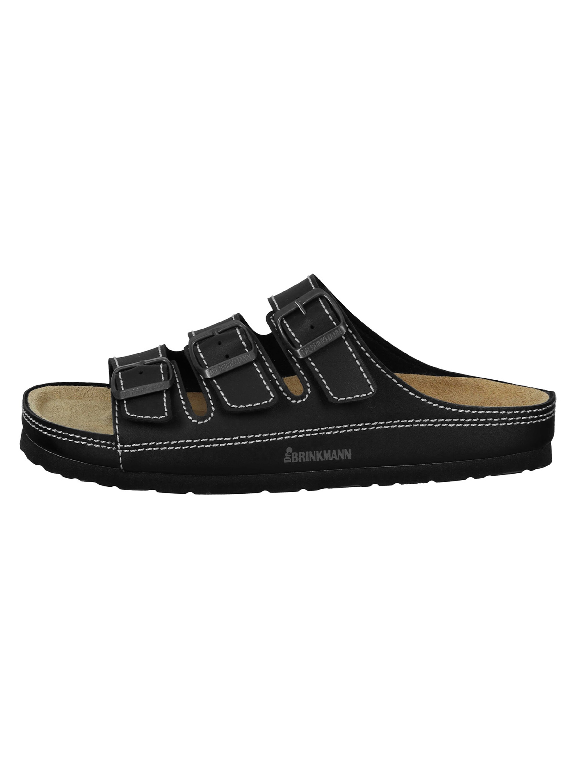 DR. BRINKMANN Pantolette 'Novelda'‌‌‌‌‌‌‌‌‌‌ in Schwarz: Vorderseite