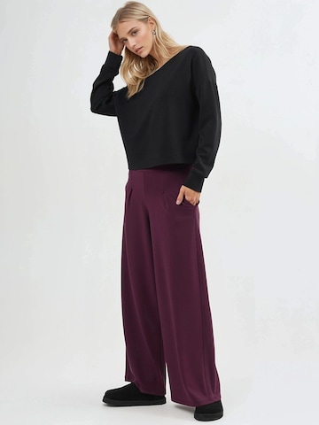 Wide Leg Pantalon Busem en rouge