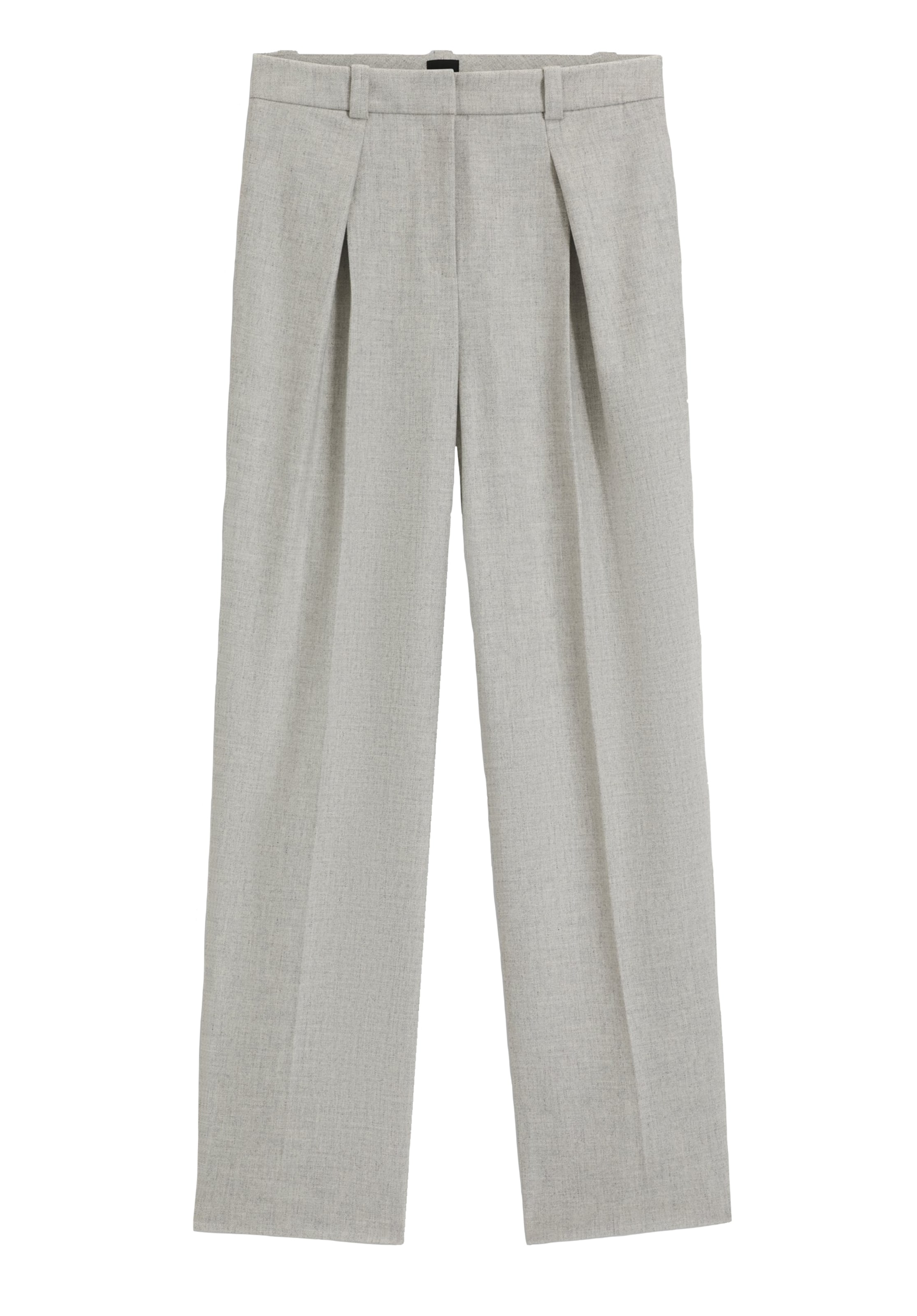 Regular Pantalon à pince 'Taflong' BOSS en gris : devant