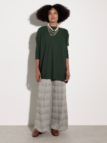 Apricot Soft Touch Oversized Jumper ' Oversized Pullover ' in Grün: Vorderseite