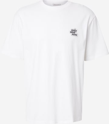 Only & Sons Μπλουζάκι 'ONSARCH' σε λευκό: μπροστά