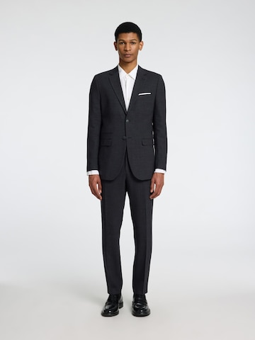 Coupe slim Pantalon à plis SELECTED en noir