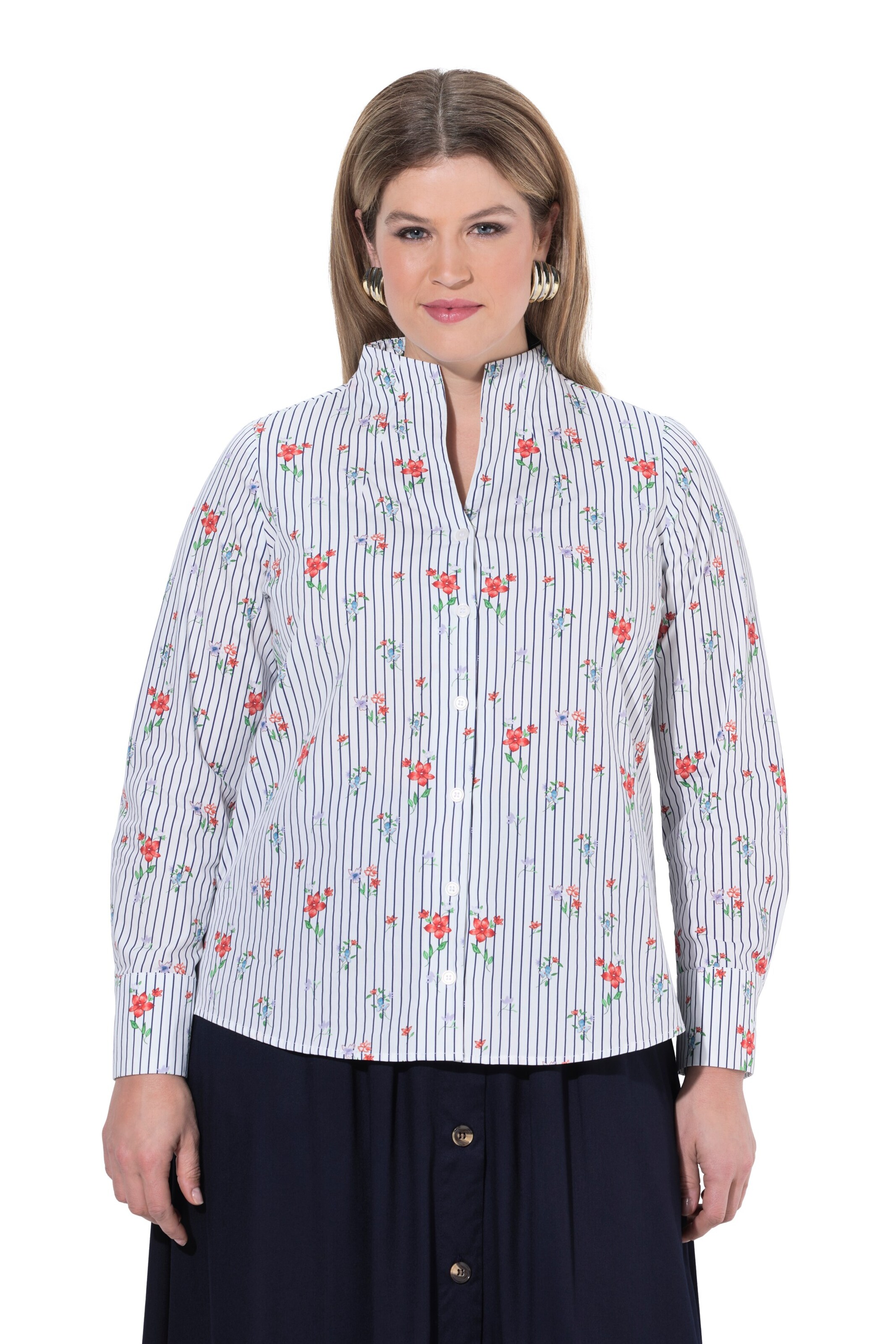 Ulla Popken Blouse in Wit: voorkant