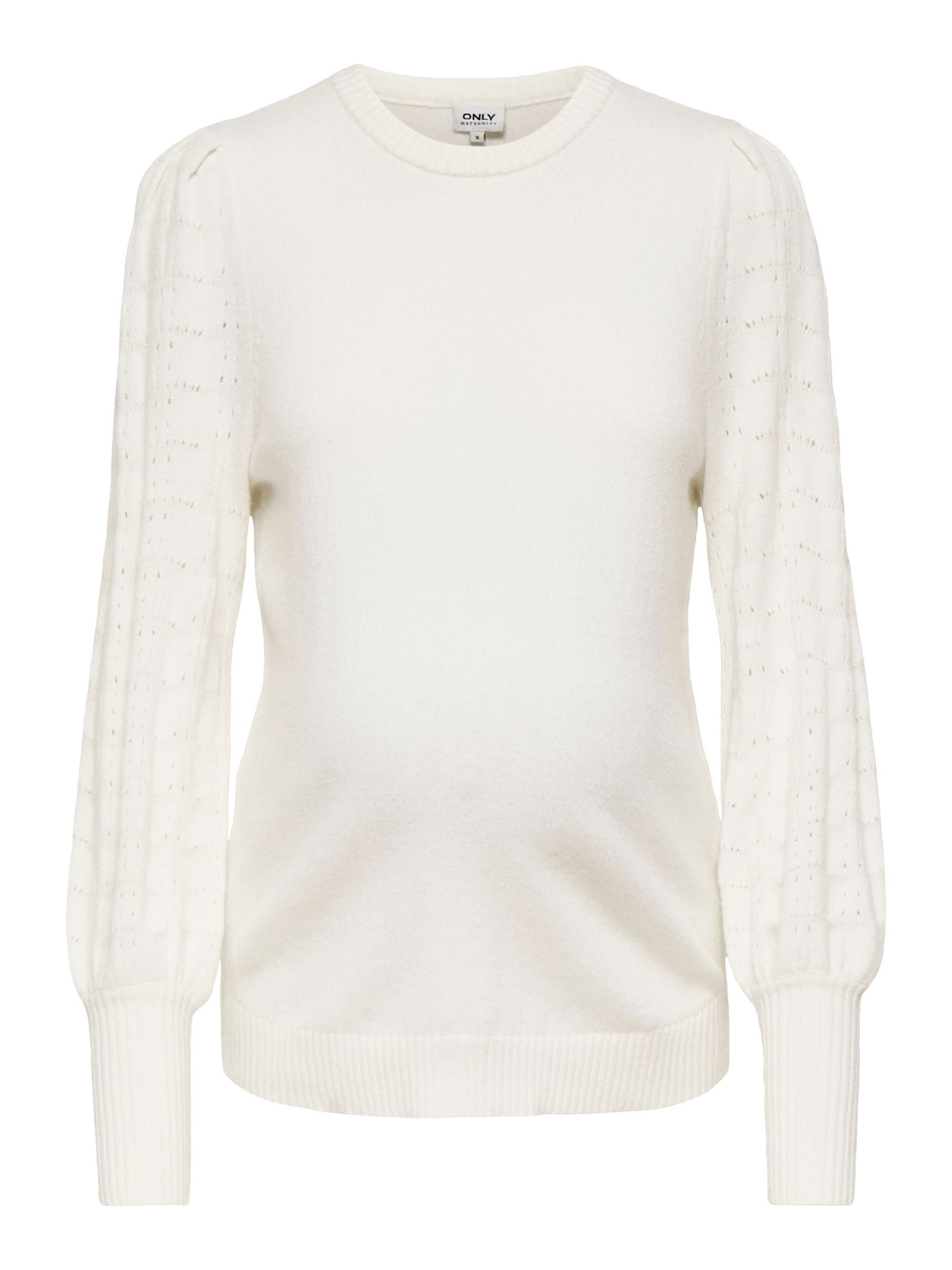 Only Maternity - Jersey 'MATTI' en blanco: frente