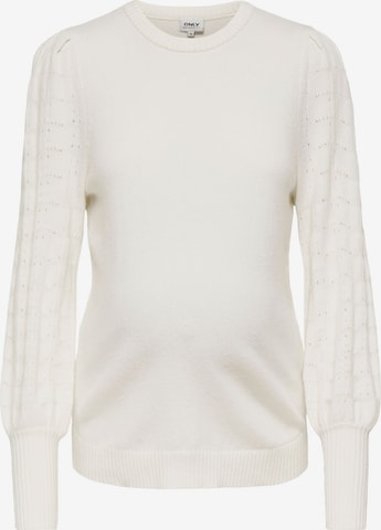 Only Maternity Sweater 'MATTI' in White: front
