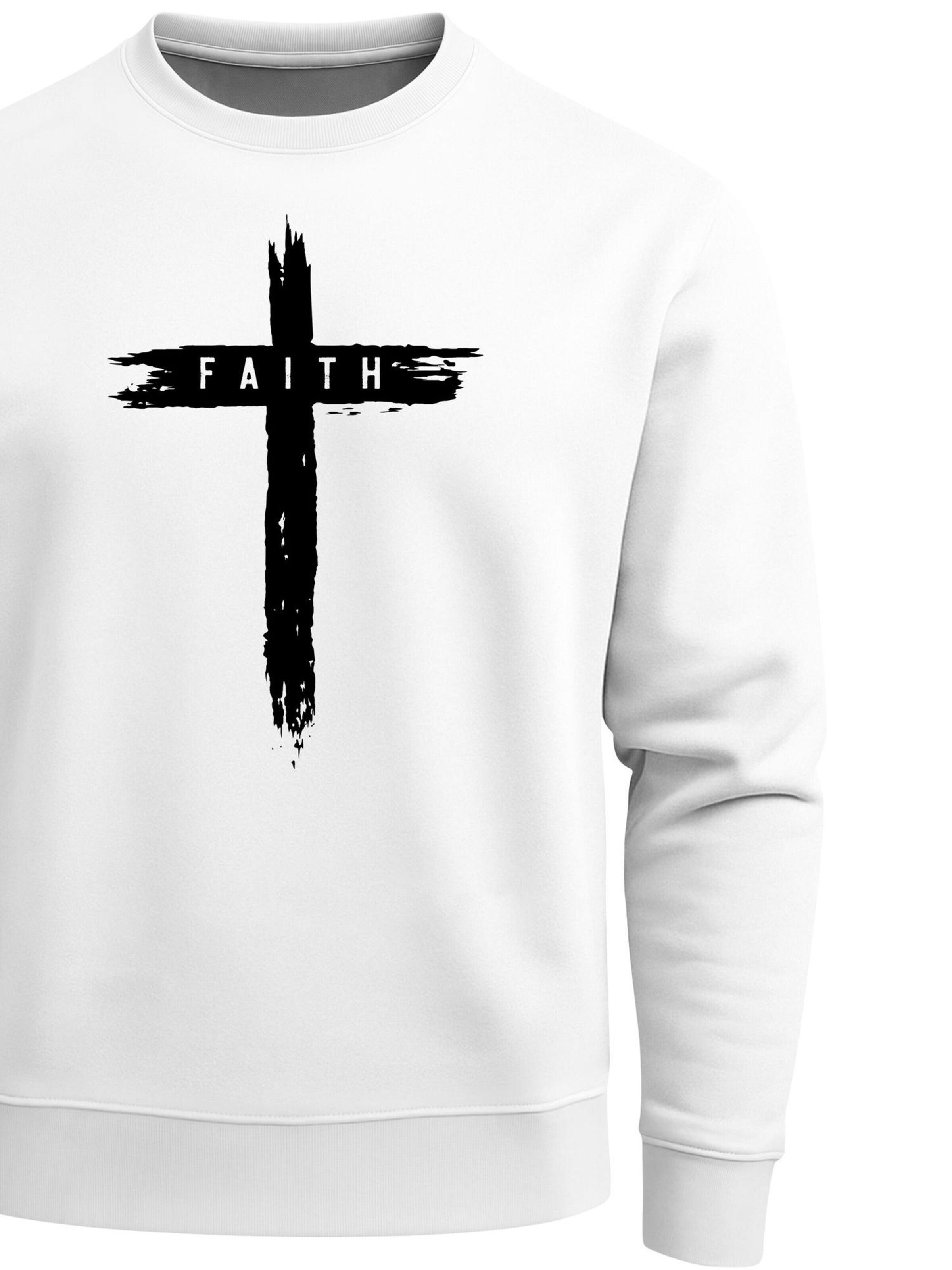 Neverless Sweatshirt 'Faith' in White