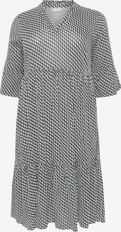 KAFFE CURVE Jurk 'Kerry' in Grijs: voorkant