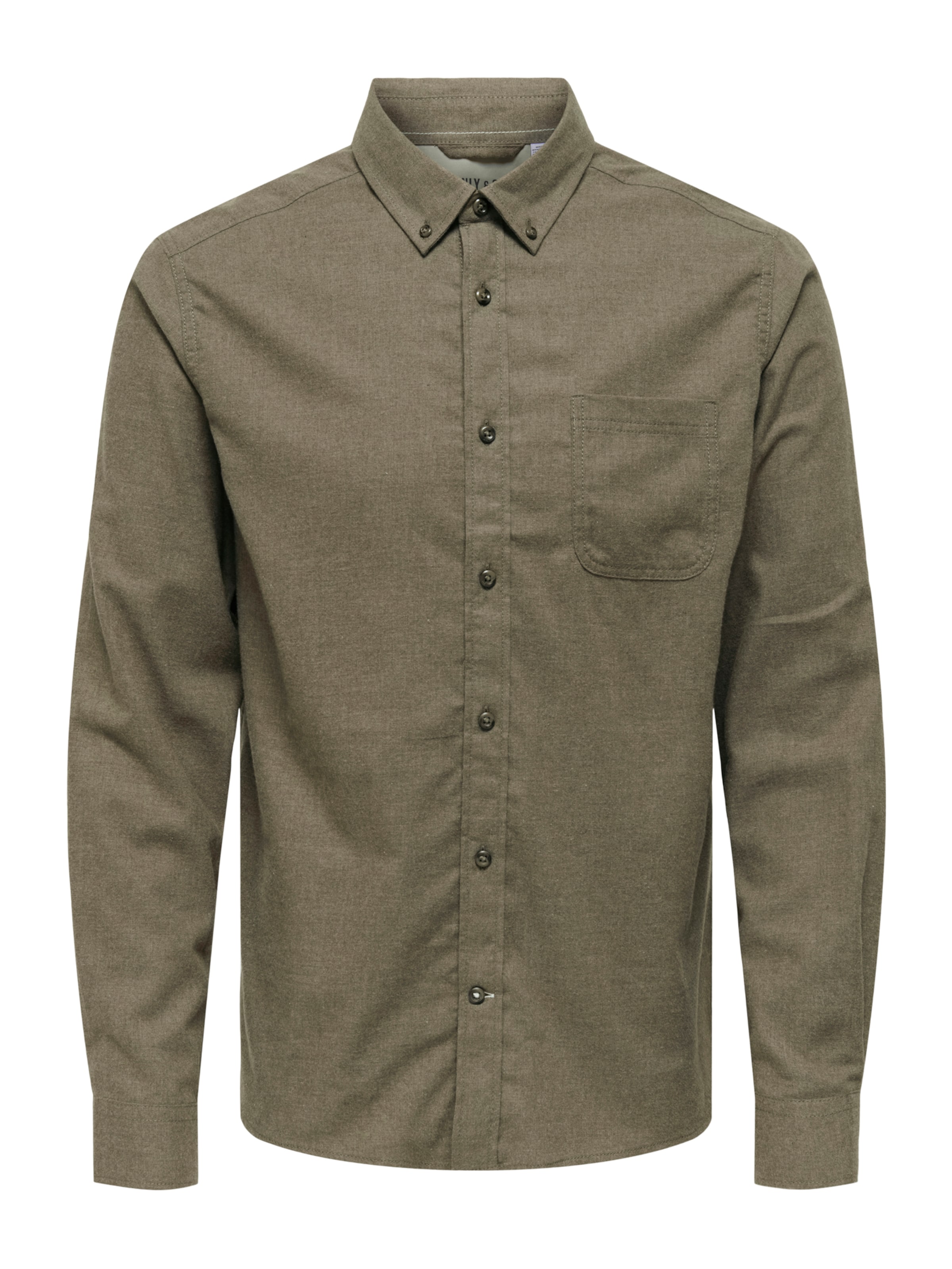 Only & Sons Πουκάμισο 'ONSROAD' σε καφέ: μπροστά