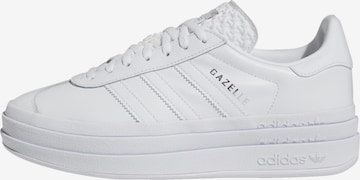 Baskets basses 'Gazelle Bold' ADIDAS ORIGINALS en blanc : devant