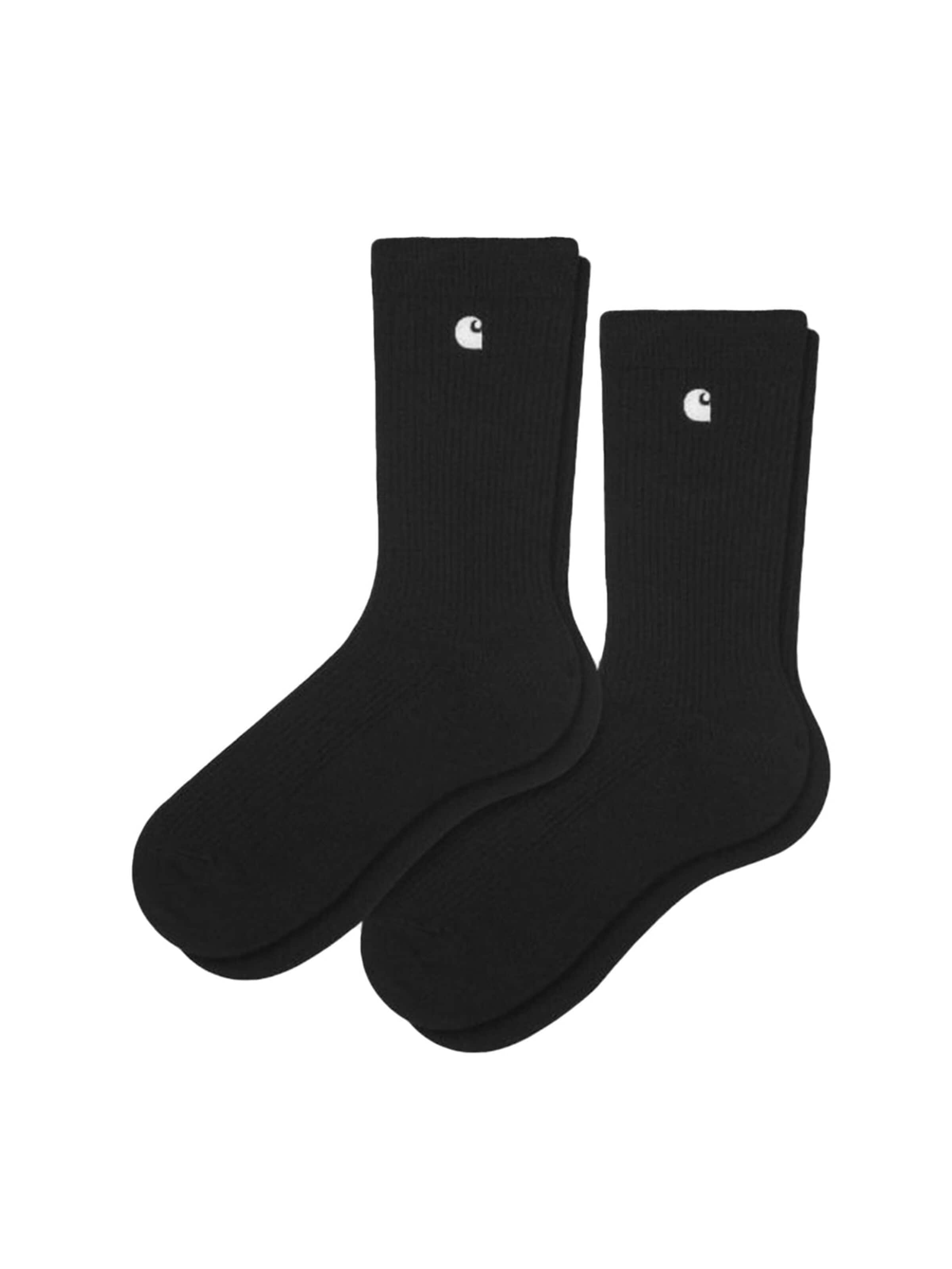 Carhartt WIP Sokker 'MADISON PACK SOCKS BLACK' i hvid: forside