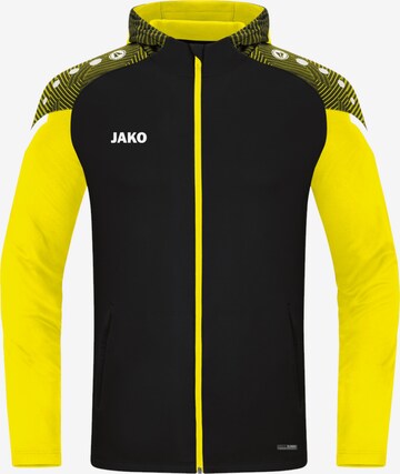 JAKO Athletic Zip-Up Hoodie in Black: front