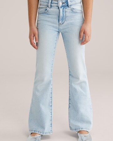 WE Fashion Flared Jeans i blå: forside