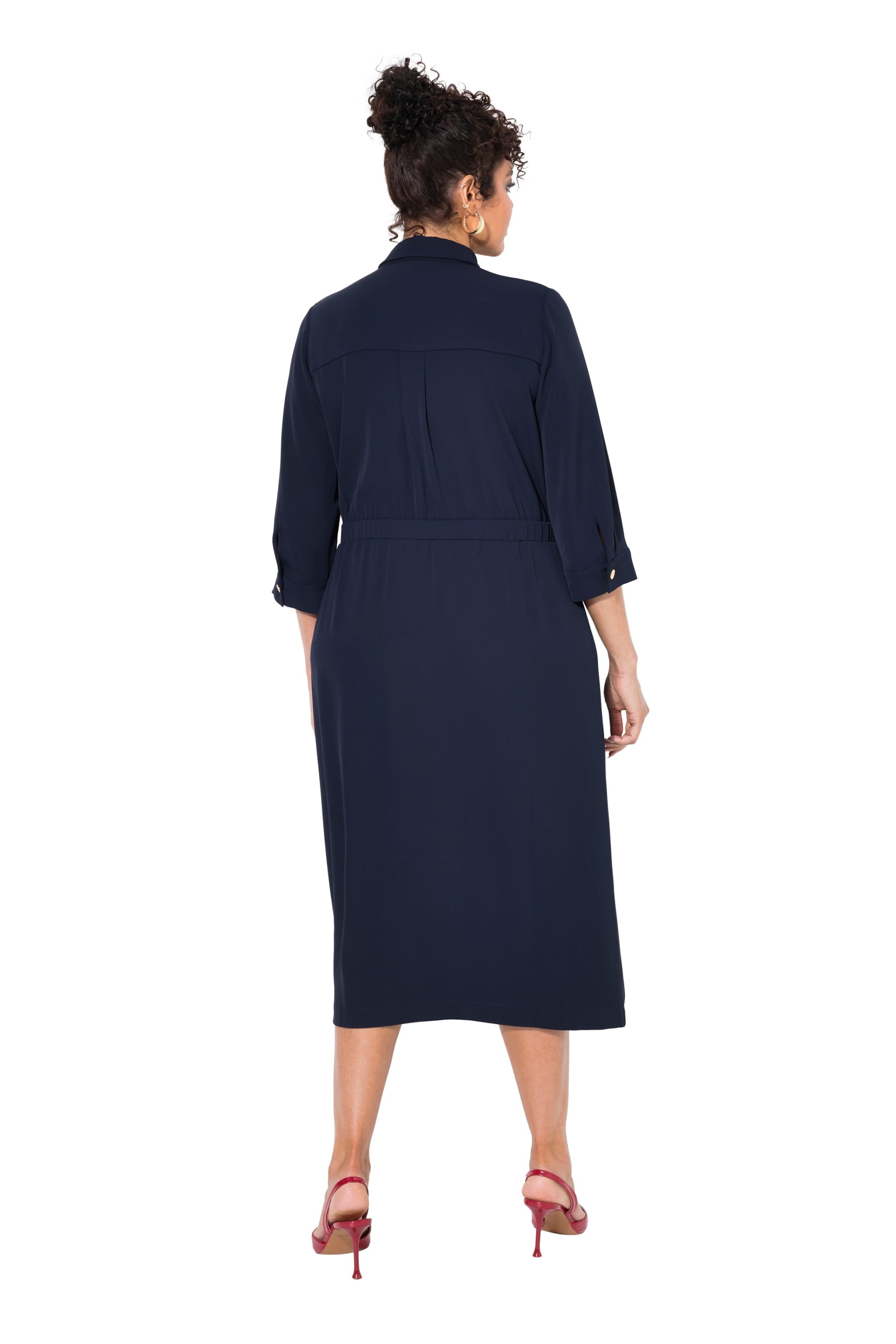 Ulla Popken Blusenkleid in Blau