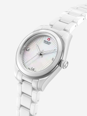 SWISS MILITARY HANOWA Uhr 'Swiss Recruit Lady Ceramic' in Weiß