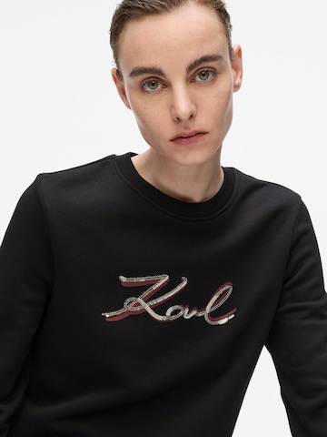 Karl Lagerfeld Суичър в черно
