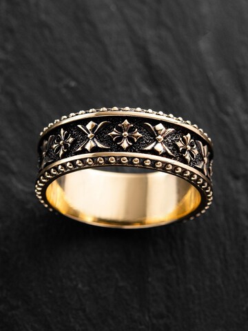 REYTEL Δαχτυλίδι 'CELTIC KNIGHT PATTERN' σε κίτρινο