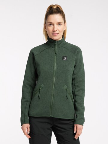 Haglöfs Athletic Fleece Jacket 'Risberg' in Green: front