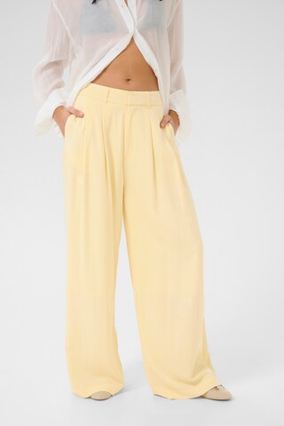 Wide Leg Pantalon 'Gilda' My Essential Wardrobe en jaune : devant