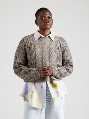 Noisy may Pullover 'NMLORI' in Grau: Vorderseite