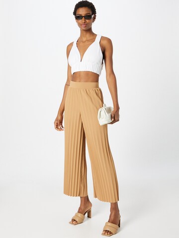 ABOUT YOU Wide Leg Hose 'Jerika' in Braun