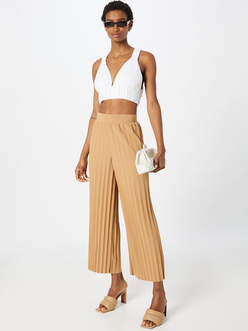 ABOUT YOU Wide leg Broek 'Jerika' in Bruin