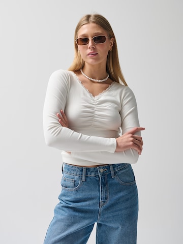 T-shirt NoWear en blanc : devant