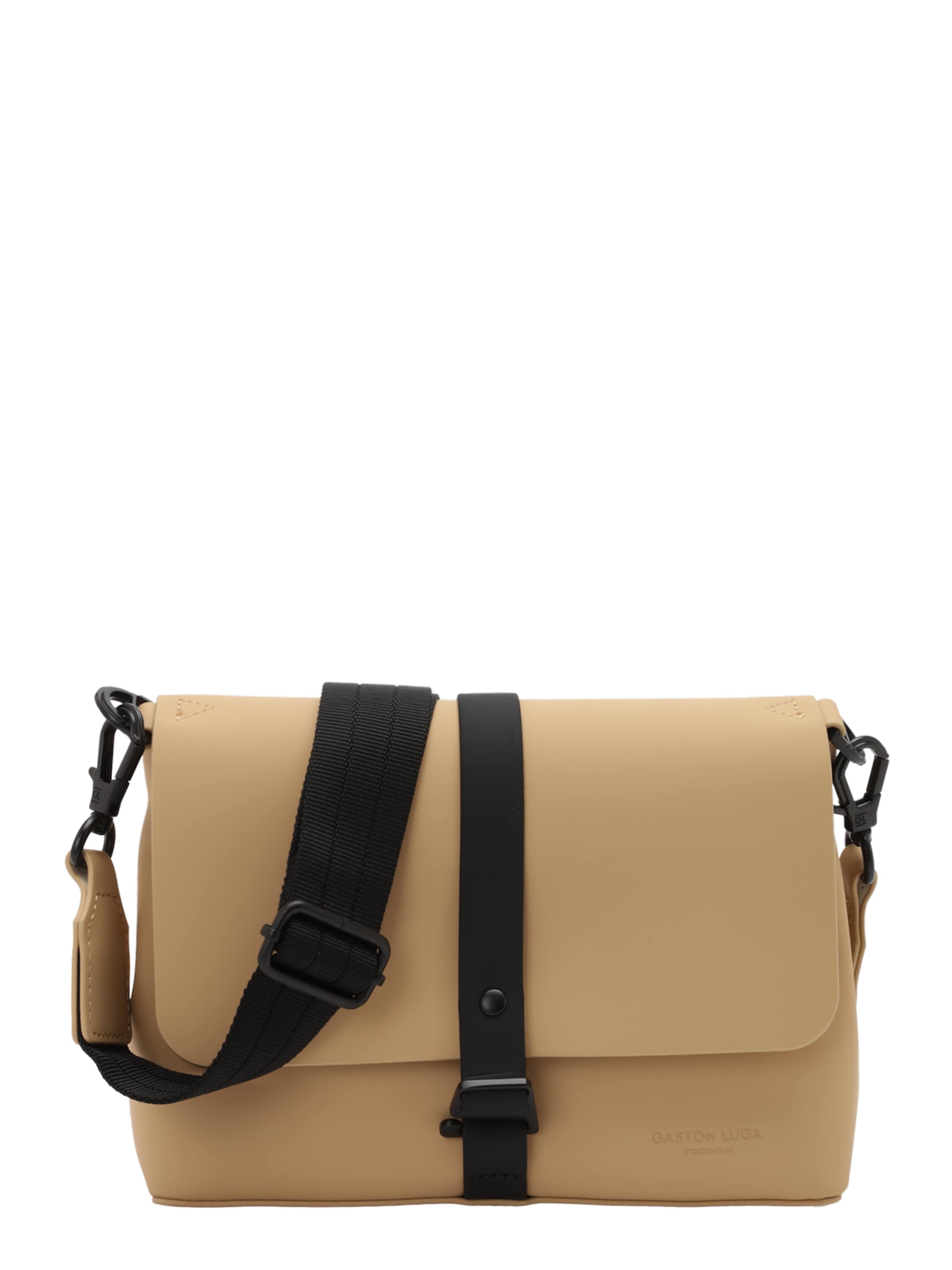 Borsa a tracolla 'Spläsh' di Gaston Luga in marrone: frontale