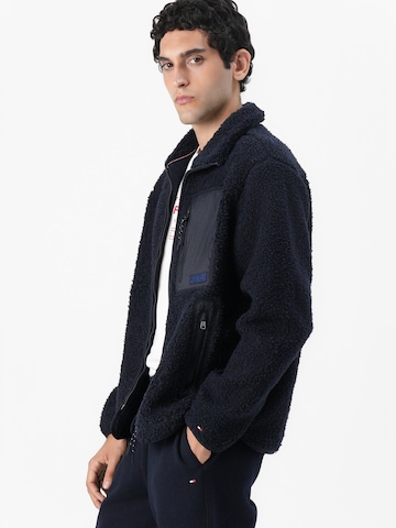 TOMMY HILFIGER Fleecejacka i blå