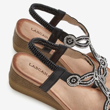 LASCANA Sandal i svart