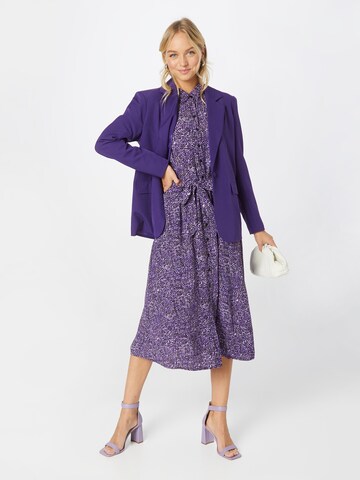 ICHI Shirt Dress in Purple