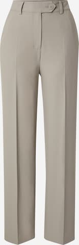 RÆRE by Lorena Rae Regular Pleated Pants 'Joy Tall' in Grey: front