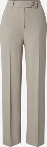 RÆRE by Lorena Rae Trousers with creases 'Joy Tall' in Grey: front