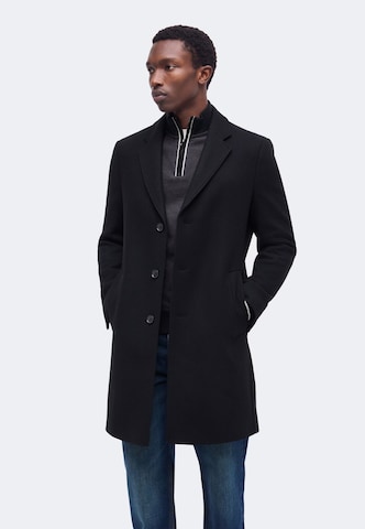 BOSS Between-seasons coat 'H-Hyde-E-264' in Black: front