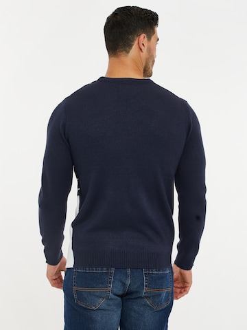 Threadbare Pullover 'Xmas' in Blau