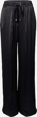 Wide leg Pantaloni 'Tavati' de la BOSS pe negru: față