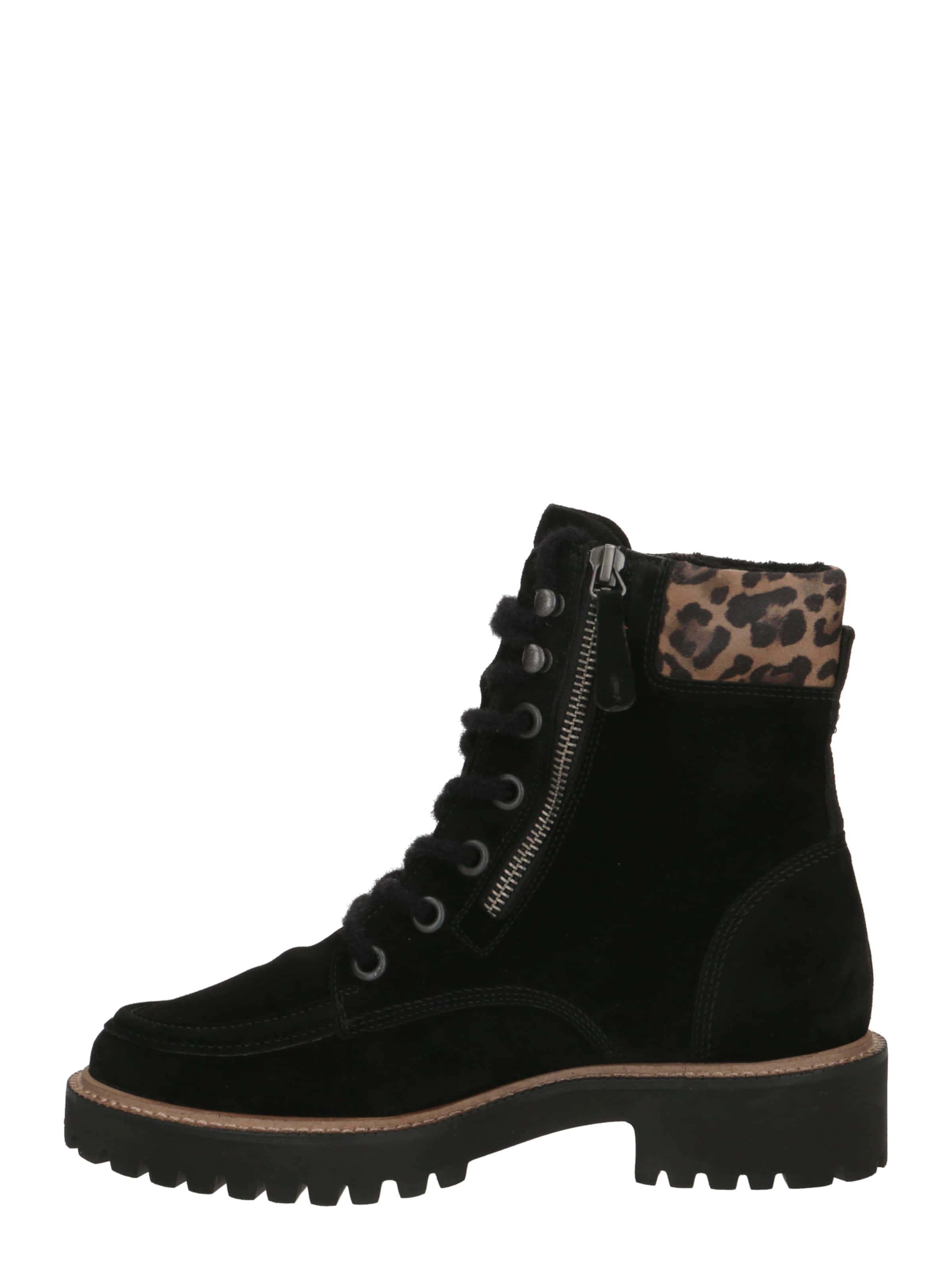 Paul Green Schnürstiefelette in Schwarz