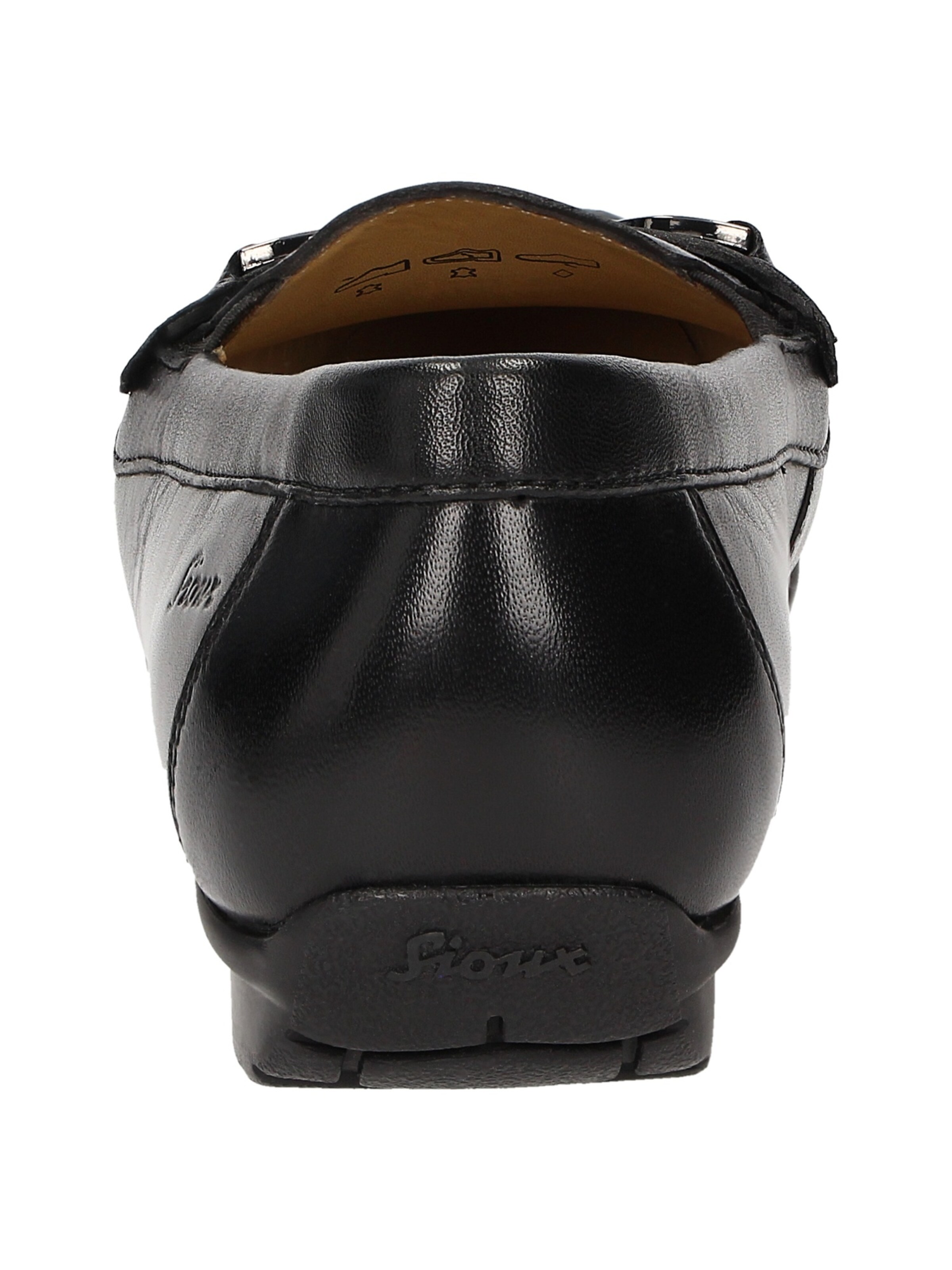 SIOUX Mokassin in Schwarz