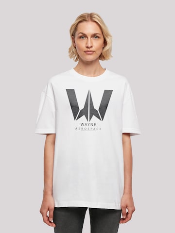 F4NT4STIC T-Shirt 'DC Comics Justice League Movie Wayne Aerospace' in Weiß: predná strana