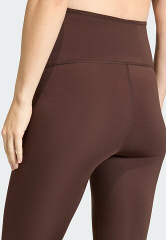 Skinny Pantaloni sportivi 'Optime Essentials' di ADIDAS PERFORMANCE in marrone