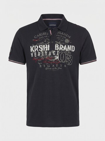 KOROSHI Poloshirt in Blau